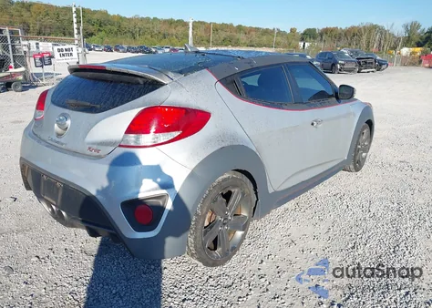 2015 Hyundai Veloster Turbo из США, поврежденный, VIN KMHTC6AE2FU239676